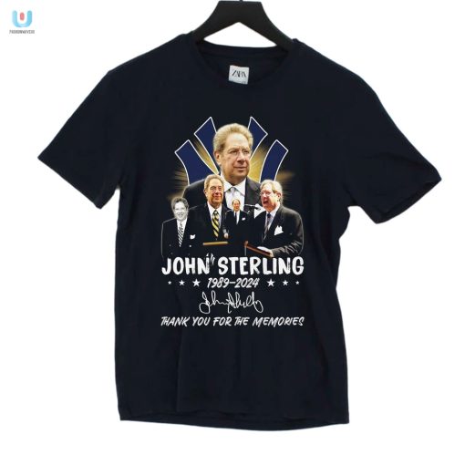 John Sterling 19892024 Thank You For The Memories Tshirt fashionwaveus 1