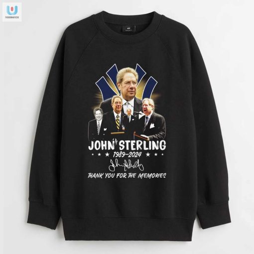 John Sterling 19892024 Thank You For The Memories Tshirt fashionwaveus 1 3