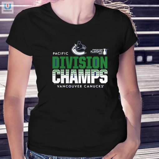 Vancouver Canucks 2024 Pacific Division Champions Tshirt fashionwaveus 1 1
