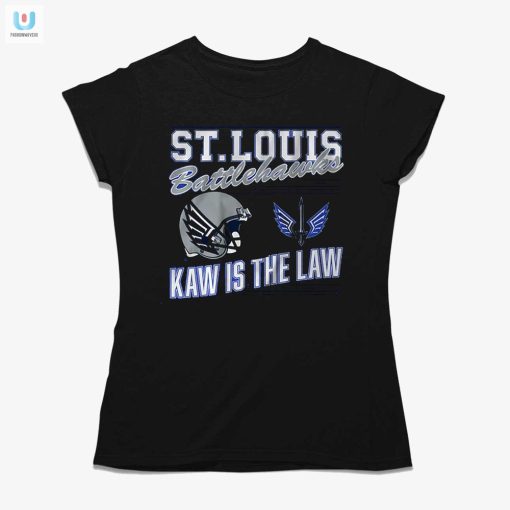St Louis Battlehawks Retro Kaw Is The Law Shirt fashionwaveus 1 1