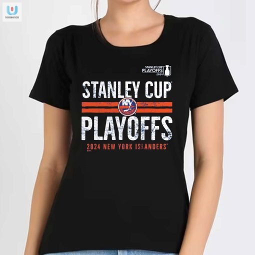 New York Islanders 2024 Stanley Cup Playoffs Crossbar Triblend Tshirt fashionwaveus 1 5