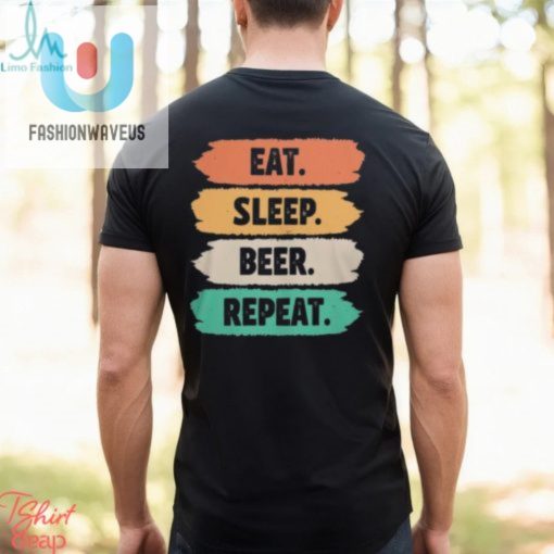 80S Retro Eat Sleep Beer Repeat Shirt fashionwaveus 1