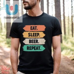 80S Retro Eat Sleep Beer Repeat Shirt fashionwaveus 1 1