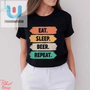 80S Retro Eat Sleep Beer Repeat Shirt fashionwaveus 1 2