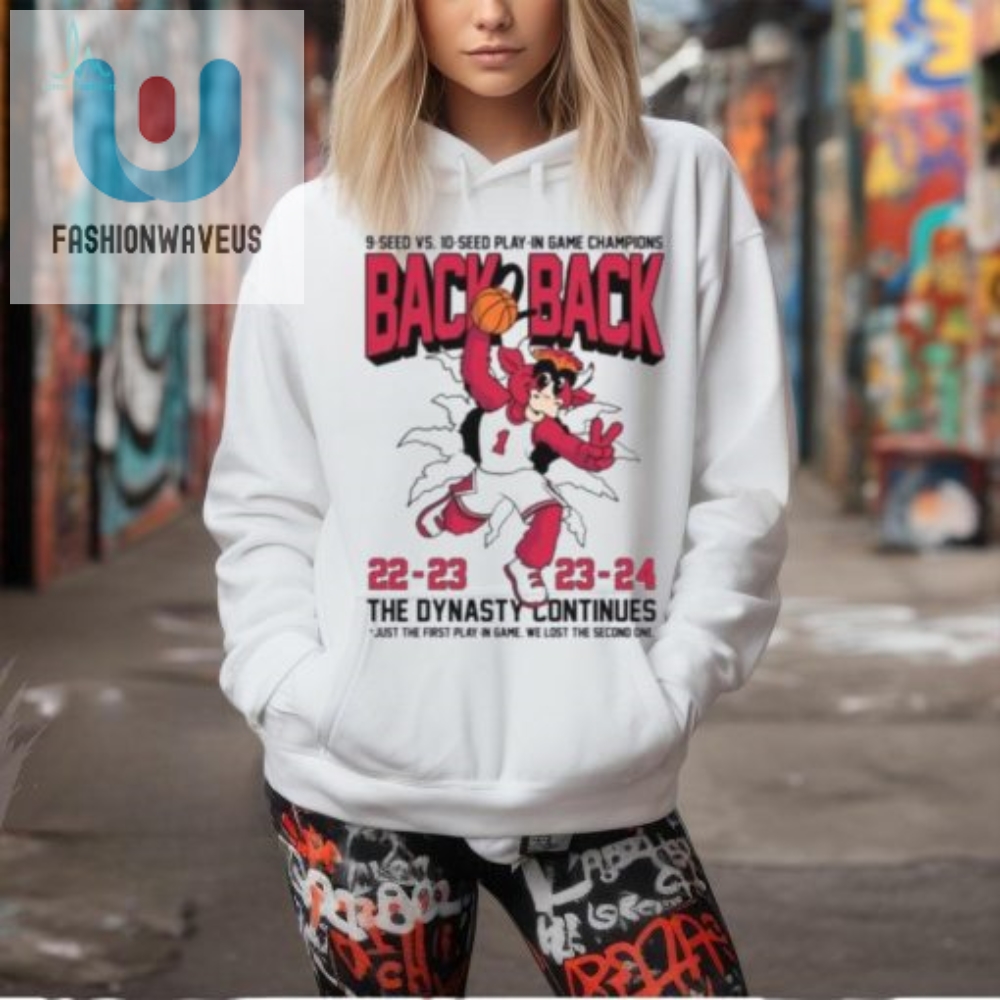 Bulls Back To Back The Dynasty Continues Just The First Play In Game Ladies Boyfriend Shirt 