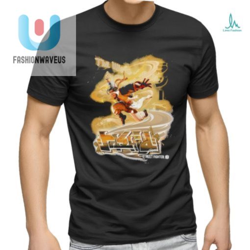 Official Capcom Sf6 Rashid Oversized Print Vintage Wash Street Fighter T Shirt fashionwaveus 1