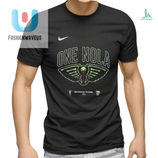 New Orleans Pelicans Nike One Nola 2024 Nba Playoffs Shirt fashionwaveus 1