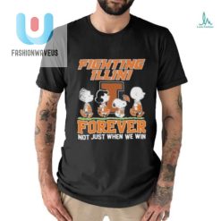 Illinois Fighting Illini Snoopy Charlie Brown Forever Not Just When We Win T Shirt fashionwaveus 1 2