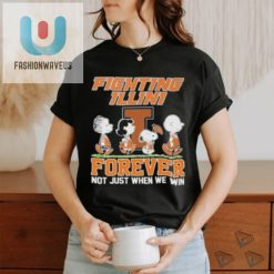 Illinois Fighting Illini Snoopy Charlie Brown Forever Not Just When We Win T Shirt fashionwaveus 1 3