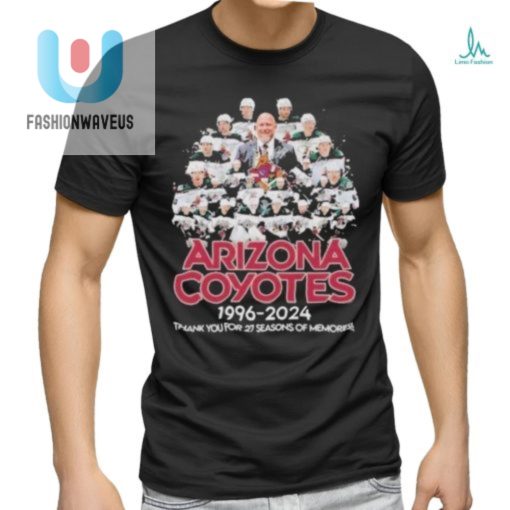Arizona Coyotes 1996 2024 Thank You For 27 Seasons Of Memories T Shirt fashionwaveus 1 1