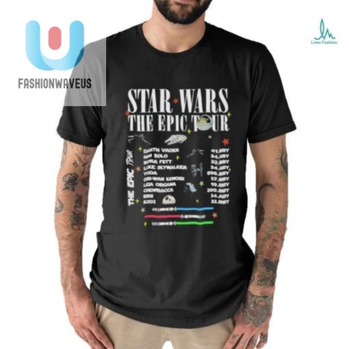 Star Wars The Epic Tour Two Side Logo Shirt fashionwaveus 1 2
