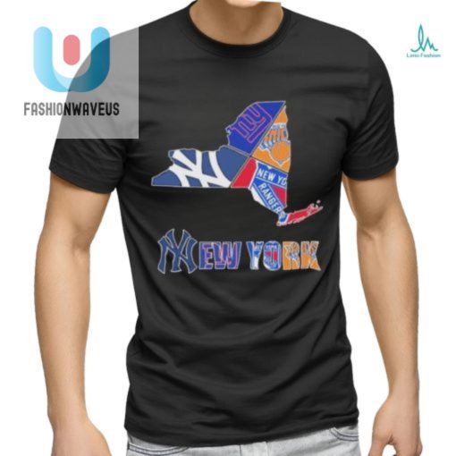 New York Rangers New York Giants New York Yankees Proud 2024 Logo Shirt fashionwaveus 1 1