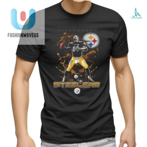 Pittsburgh Steelers Mascot On Fire Nfl Shirt fashionwaveus 1 1