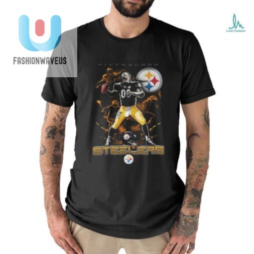 Pittsburgh Steelers Mascot On Fire Nfl Shirt fashionwaveus 1 2