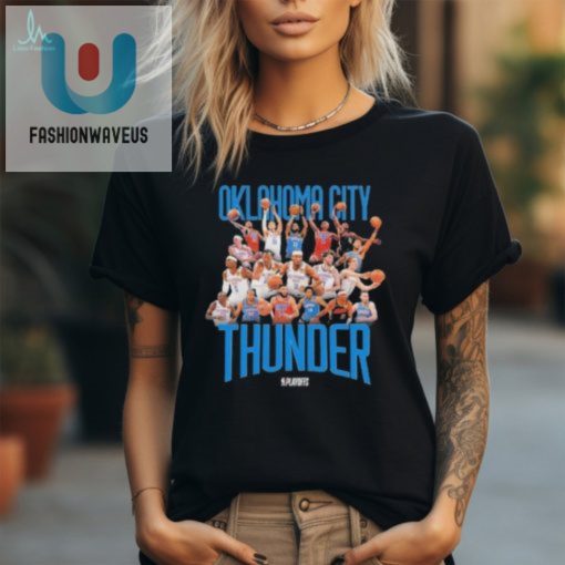 Oklahoma City Thunder 2024 Nba Playoff Roster Basketball T Shirt fashionwaveus 1 1