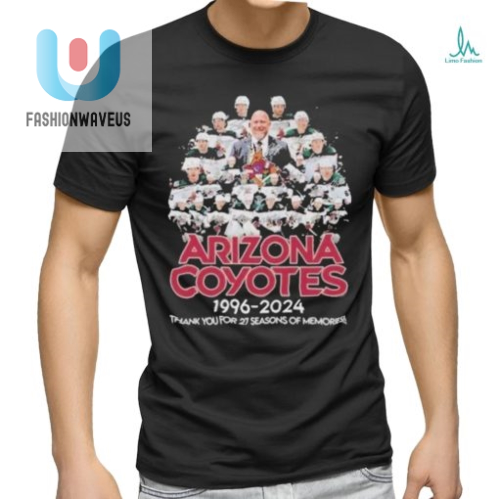 Arizona Coyotes 1996 2024 Thank You For 27 Seasons Of Memories T Shirt 