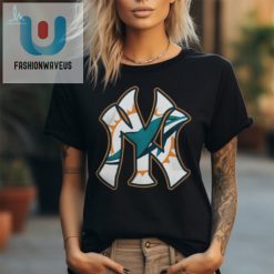 Miami Dolphins New York Yankees Black Unisex T Shirts fashionwaveus 1 1