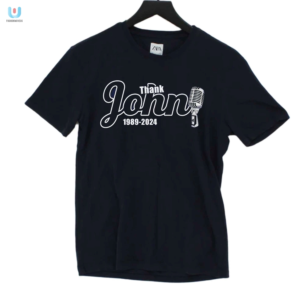 New York Yankees Thank John 19892024 Tshirt fashionwaveus 1