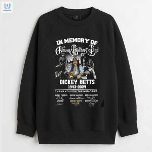 In Memory Of The Allman Brothers Band Dickey Betts 19432024 Thank You For The Memories Tshirt fashionwaveus 1 3