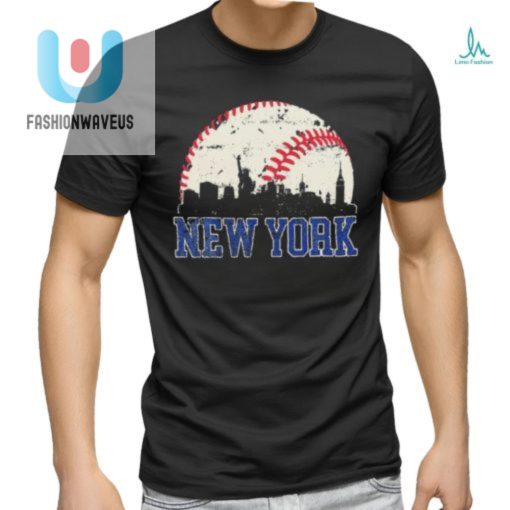 New York Retro Baseball Lover Met At Game Day Shirt fashionwaveus 1