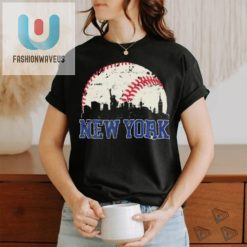 New York Retro Baseball Lover Met At Game Day Shirt fashionwaveus 1 3