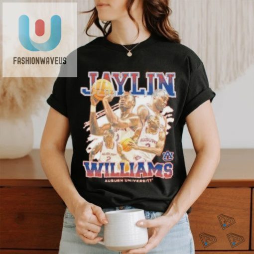 Jaylin Williams Auburn Tigers Men S Basketball Caricature Shirt fashionwaveus 1 3