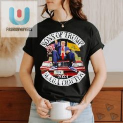 Donald Trump Sons Of Trump Maga Chapter 2024 With Pitbull Car Shirt fashionwaveus 1 3