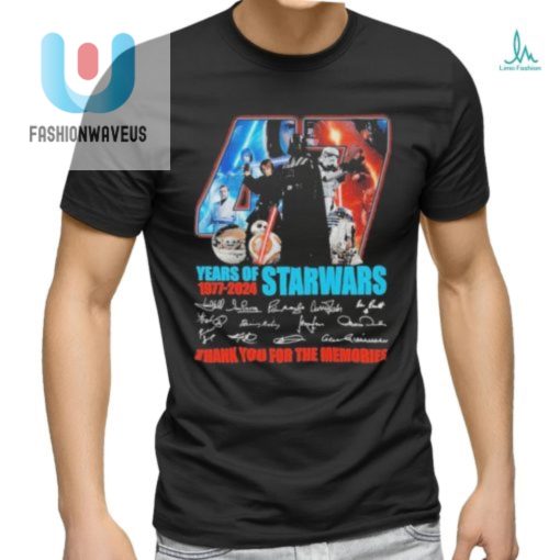 Star Wars Years Of 1977 2024 Thank You For The Memories T Shirt fashionwaveus 1