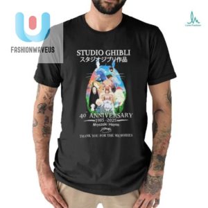 Studio Ghibli 40Th Anniversary 1985 2025 Thank You For The Memories Signatures Shirt fashionwaveus 1 2