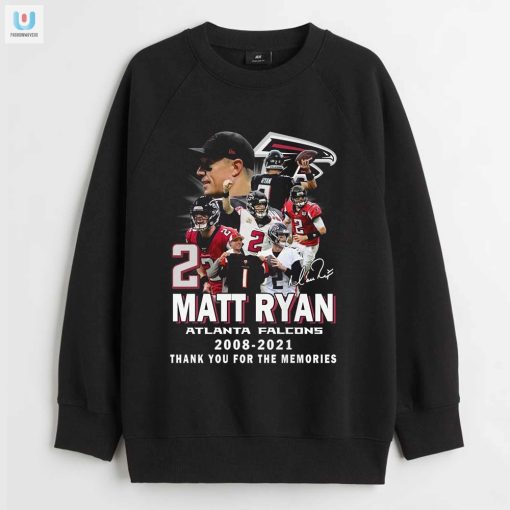 Matt Ryan Atlanta Falcons 20082021 Thank You For The Memories Tshirt fashionwaveus 1 3