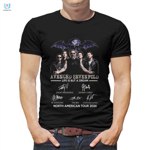 Avenged Sevenfold Life Is But A Dream North American Tour 2024 Tshirt fashionwaveus 1