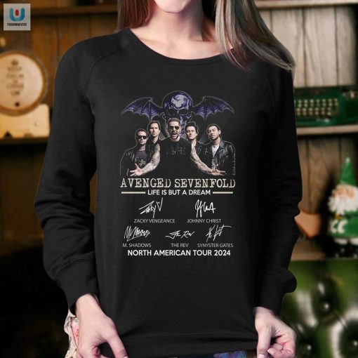 Avenged Sevenfold Life Is But A Dream North American Tour 2024 Tshirt fashionwaveus 1 3