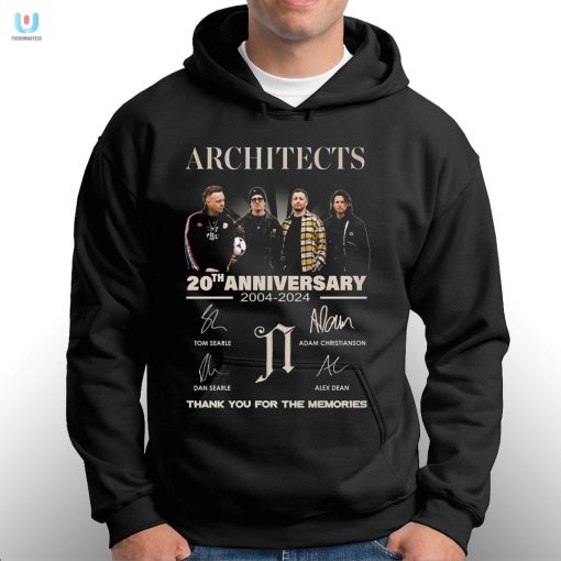 Architects 20Th Anniversary 20042024 Thank You For The Memories Tshirt fashionwaveus 1 2