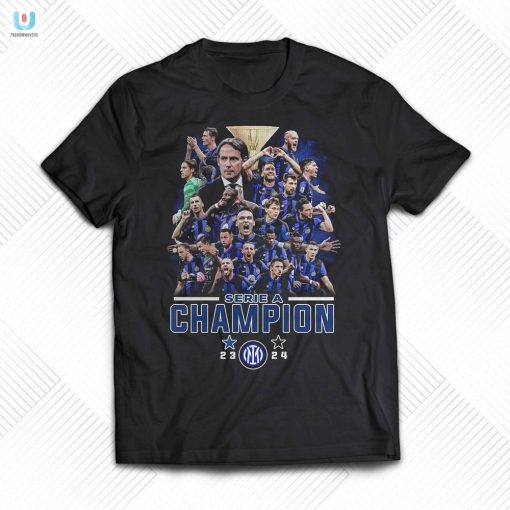 Serie A Champion 20232024 Inter Milan Tshirt fashionwaveus 1
