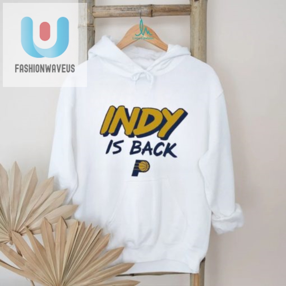 Indy Is Back Basketball Logo T Shirt 