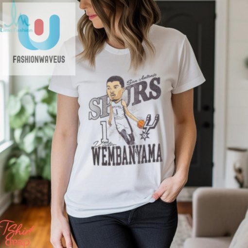 San Antonio Spurs Victor Wembanyama Caricature T Shirt fashionwaveus 1