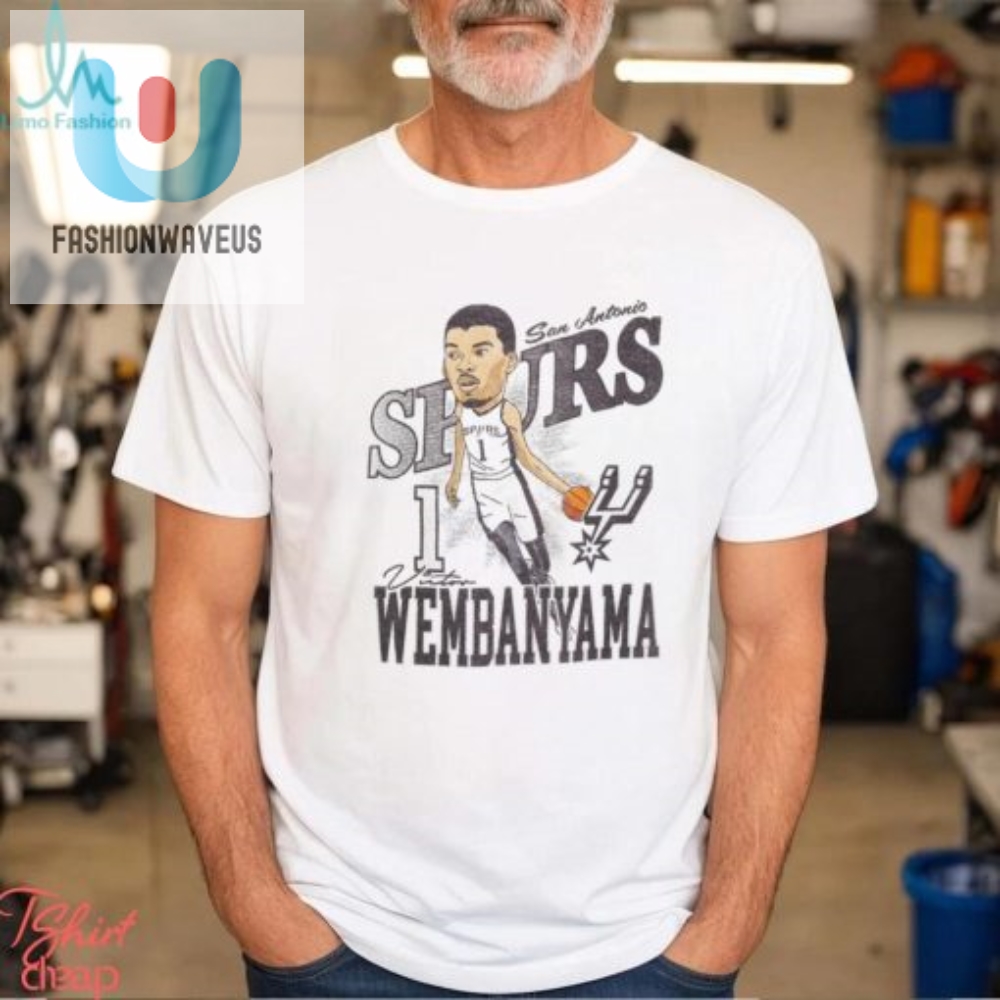 San Antonio Spurs Victor Wembanyama Caricature T Shirt 