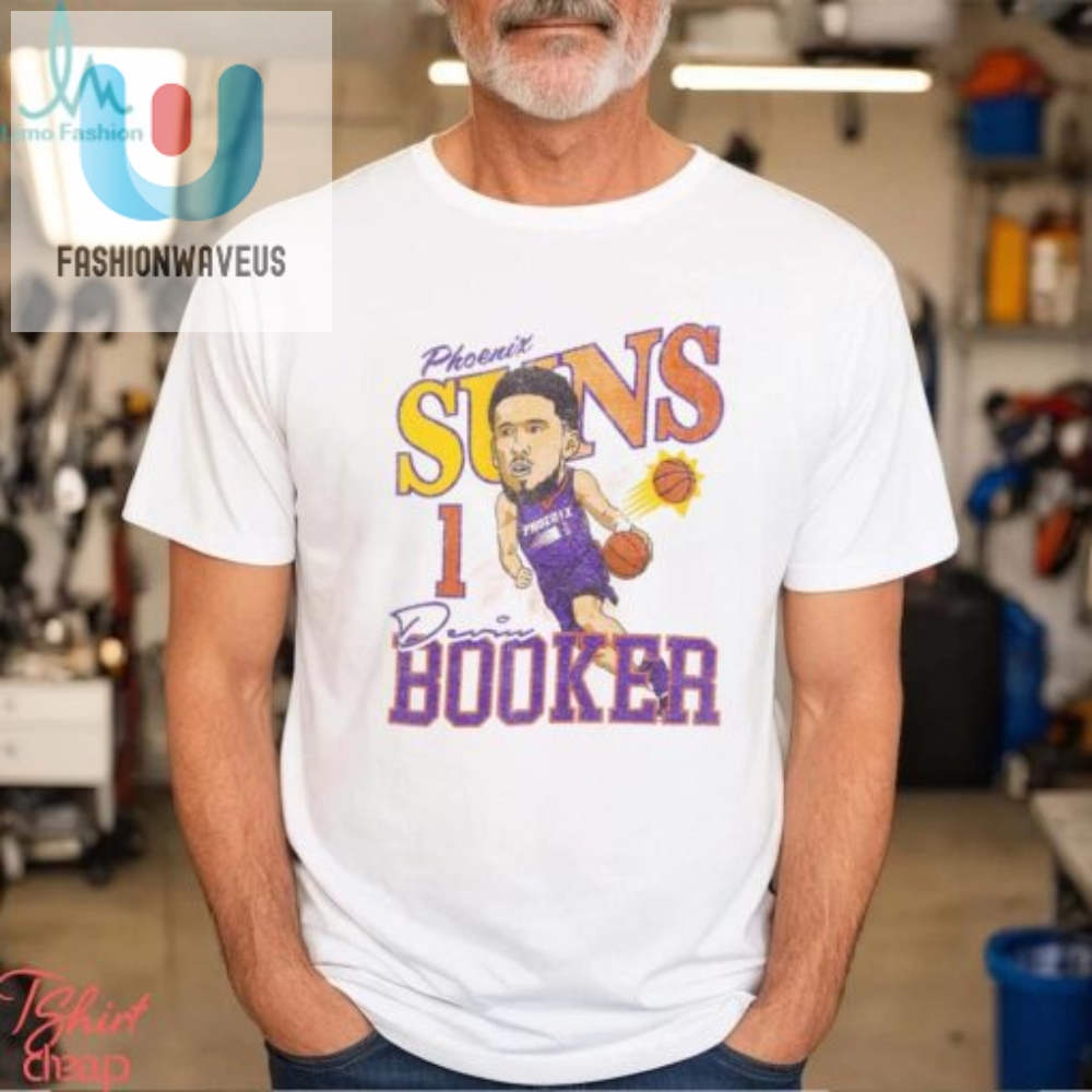 Phoenix Suns Devin Booker Caricature T Shirt 