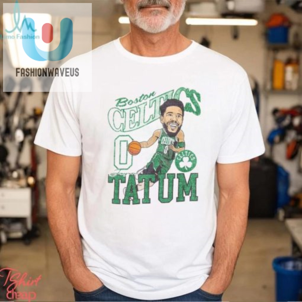 Boston Celtics Jayson Tatum Caricature T Shirt 