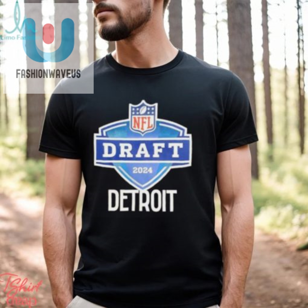 Nfl 2024 Detroit Draft Big Logo Vintage T Shirt 