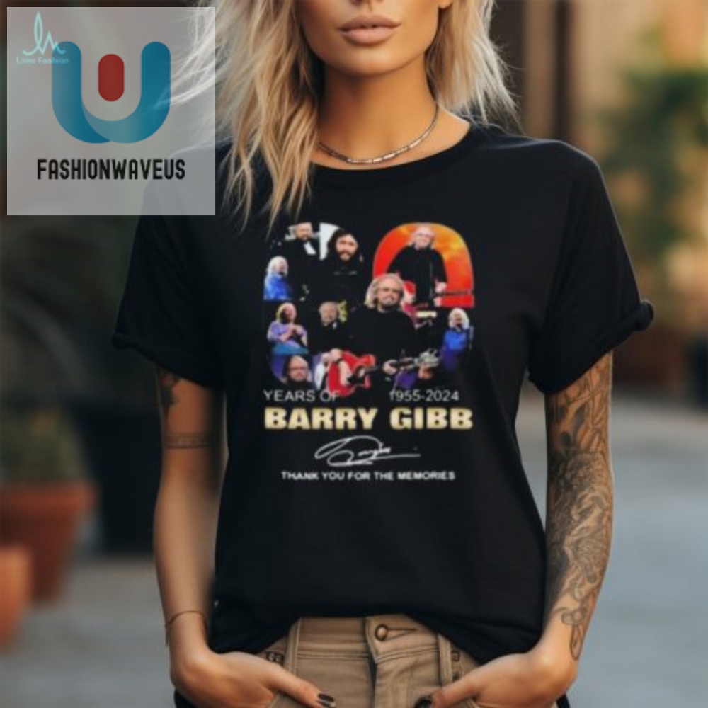 Barry Gibb 60 Years Thank You For The Memories Signature T Shirt 