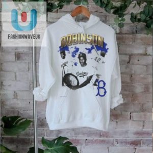 Mitchell Ness Jackie Robinson Cream Brooklyn Dodgers Cooperstown Collection Vintage Collage T Shirt fashionwaveus 1 1