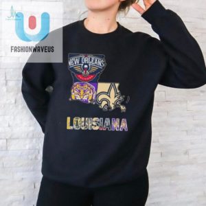 Louisiana Map Sports Teams Logo Shirt fashionwaveus 1 1