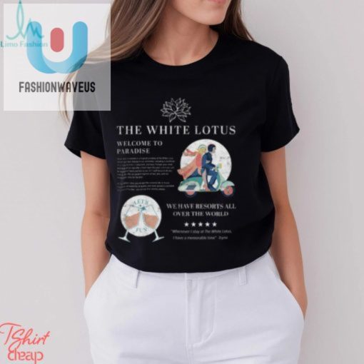 The White Lotus Welcome To Paradise T Shirt fashionwaveus 1