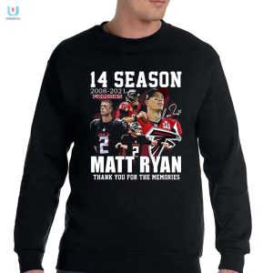 14 Season 20082021 Falcons Matt Ryan Thank You For The Memories Tshirt fashionwaveus 1 3