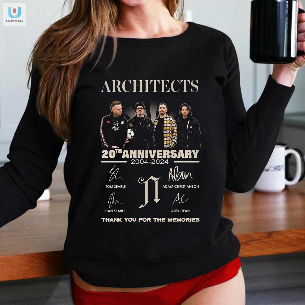 Architects 20Th Anniversary 20042024 Thank You For The Memories Tshirt 
