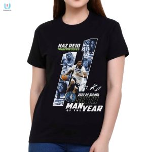 Naz Reid Timberwolves 202324 Kia Nba Sixth Man Of The Year Tshirt fashionwaveus 1 5