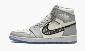 Dior X Air Jordan 1 High Og White Wolf Grey Cn8607002 fashionwaveus 1 8