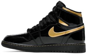 Air Jordan 1 Retro High Og Black Gold Patent 555088032 fashionwaveus 1 3