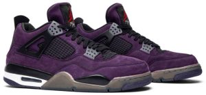 Travis Scott X Air Jordan 4 Retro Purple Suede White Midsole Aj4766302 fashionwaveus 1 2